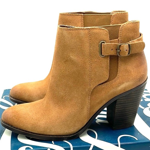 Lucky Brand Tan Esperanza Ankle Booties 9.5 - Picture 4 of 7